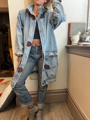 the denim trench